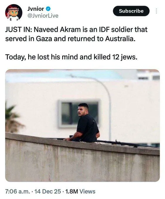 "Czy Bondi Beach to kolejna fałszywa flaga?"