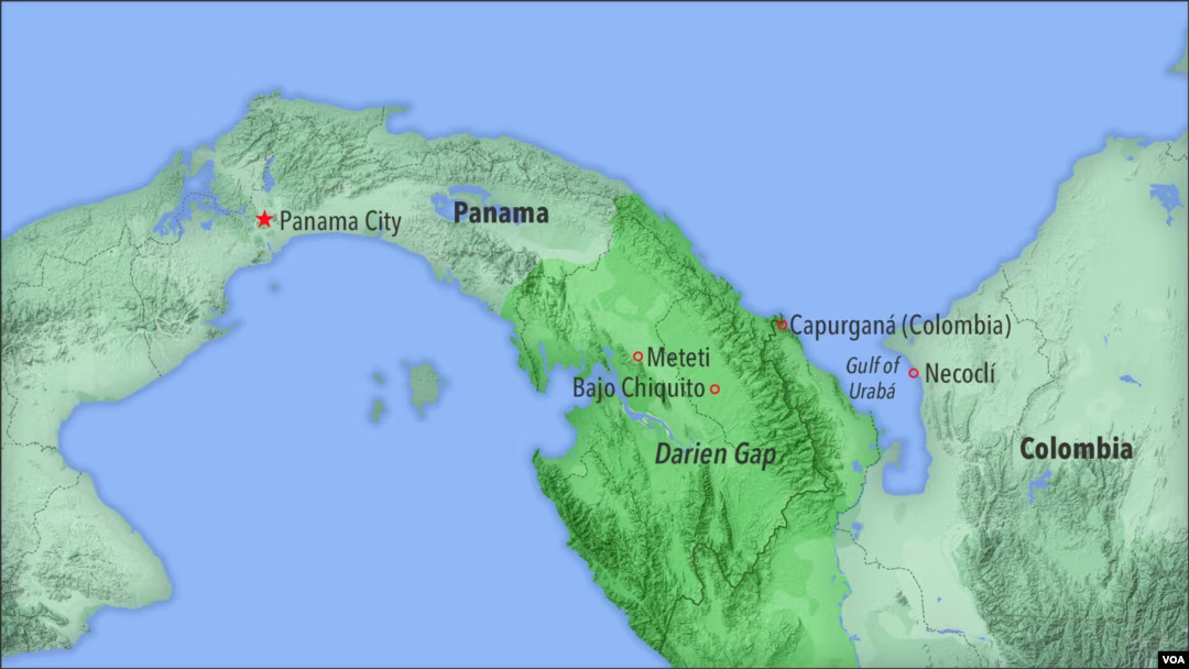 Колумбия панама 2024. Дарьенский пробел в Панаме. Перешеек Дарьен. Дарьен на карте. Дарьенский пробел на карте.
